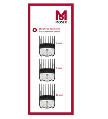 Набор магнитных насадок Moser Magnetic Premium 1801-7020 (  6, 9 и12 мм 3 шт).