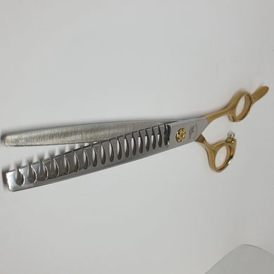 Финишные ножницы для груминга Barracuda Gold Line 7.5" 24 зубьев