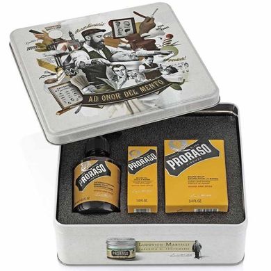 Набір Для Бороди Proraso Metal Box Beard Care Wood & Spice Gift Set