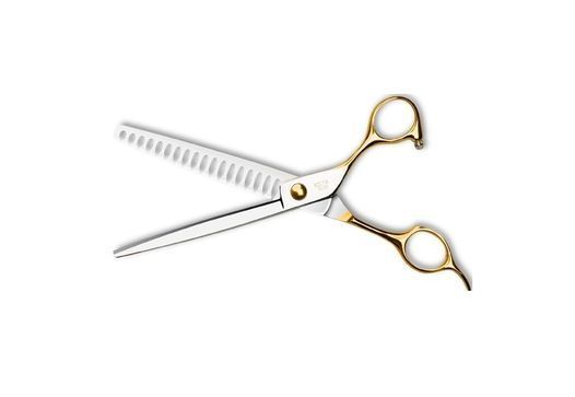 Финишные ножницы для груминга Barracuda Gold Line 7" 19 зубьев