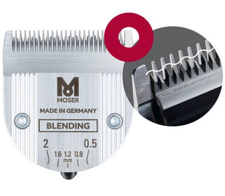 Ножевой блок Moser Blending Blade 1887-7050 плоский для стрижки или тушевки волос, 0,5-2 мм