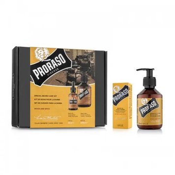 Набір для бороди Proraso Duo Pack Oil + Shampoo Wood & Spice