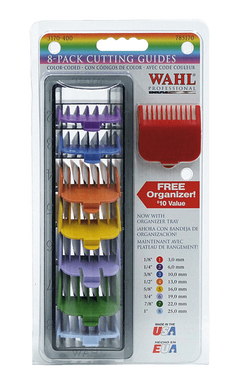 Набор цветных пластиковых насадок Wahl Color Coded 3170-417 с подставкой, 8 шт.