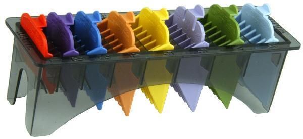 Набор цветных пластиковых насадок Wahl Color Coded 3170-417 с подставкой, 8 шт.