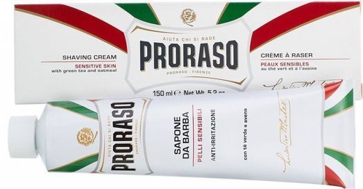 Крем Для гоління Proraso White (New Version) Shaving Cream Tube Sensitive Green Tea 150 мл
