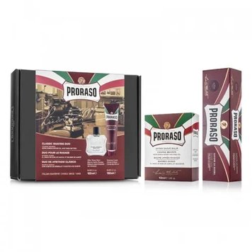 Набір для гоління Proraso Duo Pack Tube + Balm Sandalwood