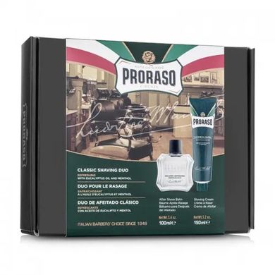Набір для гоління Proraso Duo Pack Tube + Balm Refreshing