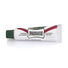 Крем для бритья Proraso Green Shaving cream эвкалипт и ментол 10 мл