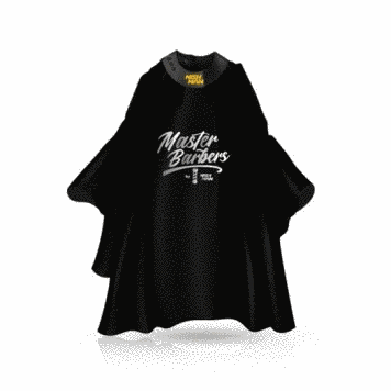 Парикмахерский пенюар Nishman Barber Cape Black & Yellow, 5452