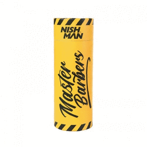 Перукарський пенюар Nishman Barber Cape Black & Yellow, 5452