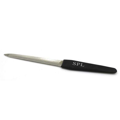 Пилочка для ногтей изогнутая с сапфировым напылением SPL, 15см, 90175