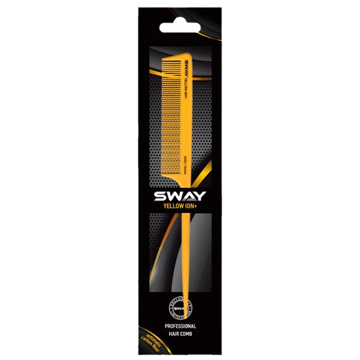 Гребінець із пластиковим шпикулем Sway Yellow ion+ 002