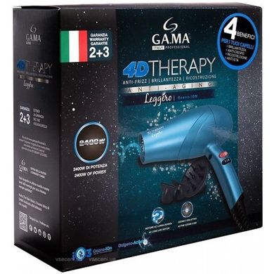 Фен Ga.Ma Leggero Ozone-ION 4D Therapy