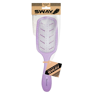 Масажна щітка для волосся Sway Biofriendly Wheat Fiber Lila