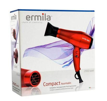 Фен парикмахерский Ermila Compact tourmalin Red,, 2000 Ватт