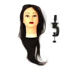 Голова-манекен SPL искусственные волосы "шатен" 50-55 см + штатив, 518/C-4