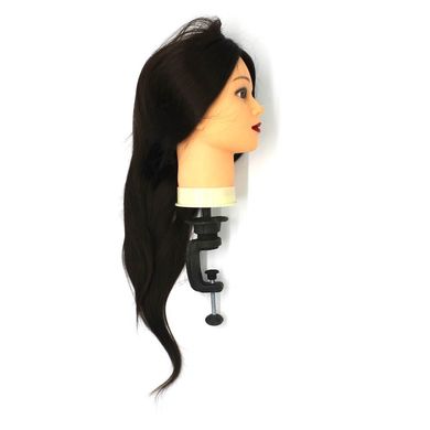 Голова-манекен SPL искусственные волосы "шатен" 50-55 см + штатив, 518/C-4
