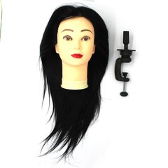 Голова-манекен SPL искусственные волосы "“брюнет" 50-55 см + штатив, 518/C-1