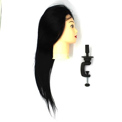 Голова-манекен SPL искусственные волосы "“брюнет" 50-55 см + штатив, 518/C-1