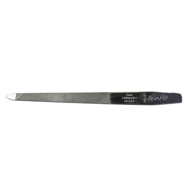 Пилочка для ногтей с металлической насечкой SPL, Figaro 16см, 9828