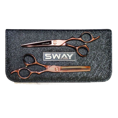 Набір перукарських ножиць Sway Art Chokolate розмір 6