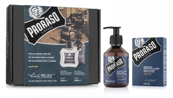 Набір для бороди Proraso Duo Pack Balm + Shampoo Azur Lime