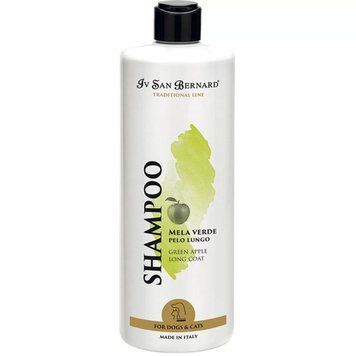 Шампунь Iv San Bernard Green Apple для длинной шерсти, смягчающий, с зел. яблок, 500мл, 500 мл