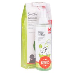 Moser Set Sheddy Brush Speedy Shampoo - сухий шампунь і гумова щітка, набір , 2999-7045